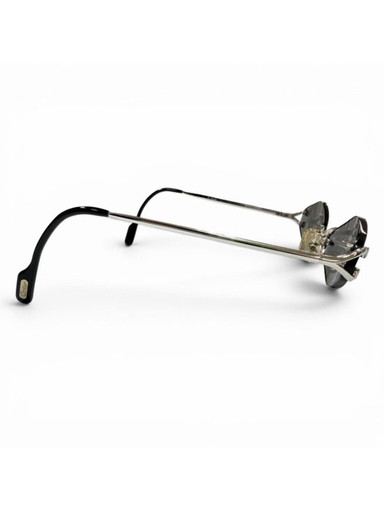 Cartier Rimless Two Point Logo Eyewear Sunglasses Silver Black 20 main image 10